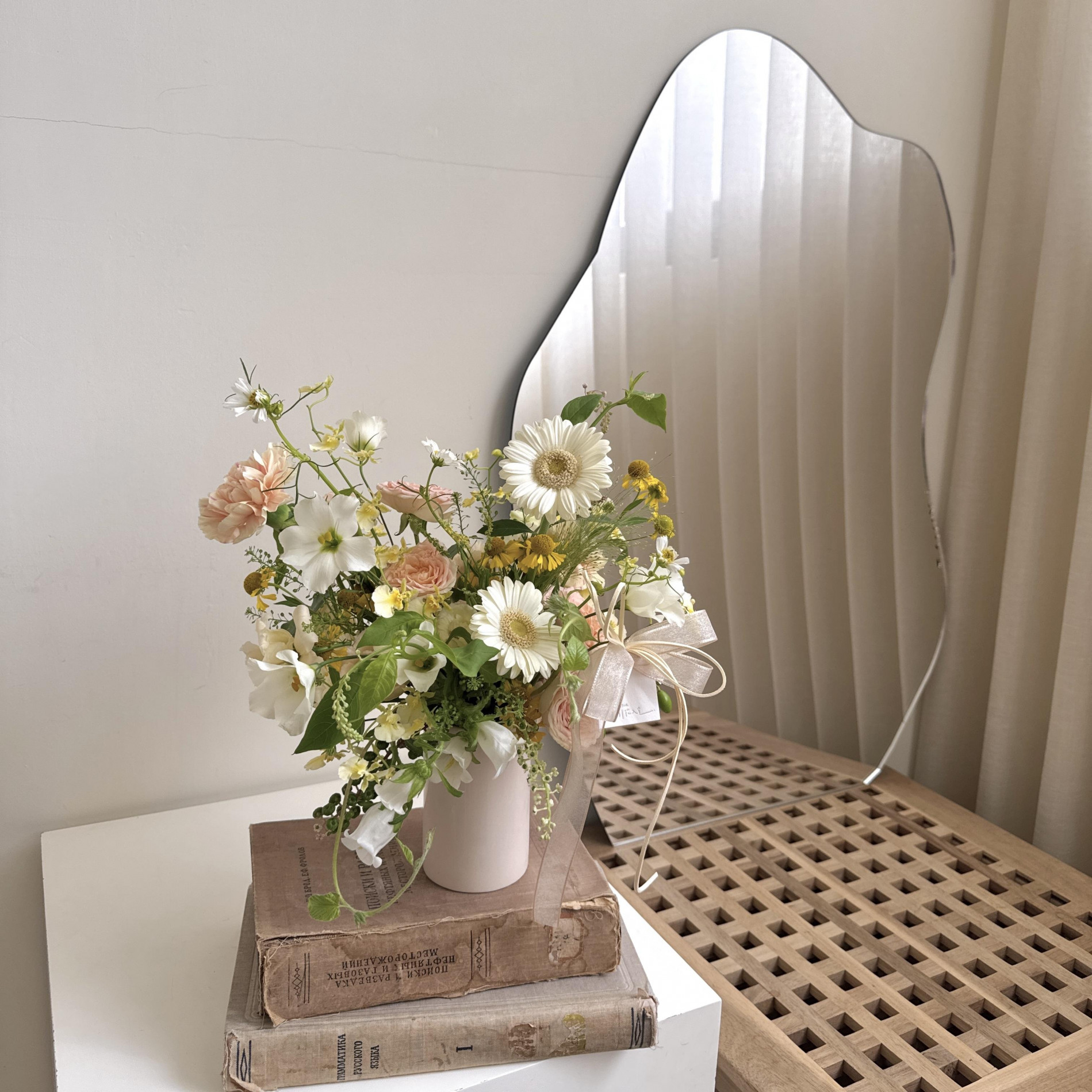 韓式鮮花圓桌花 3