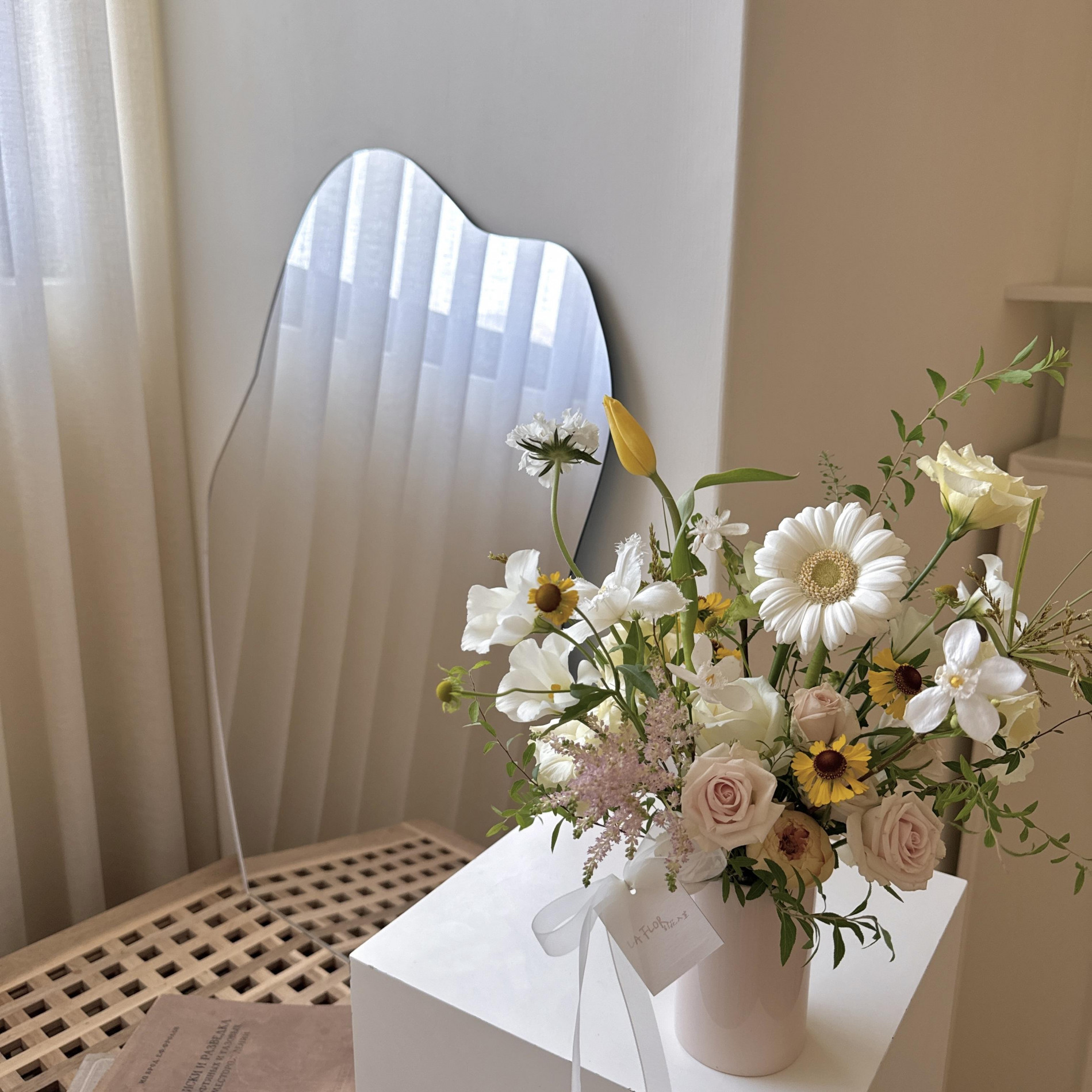 韓式鮮花圓桌花 2