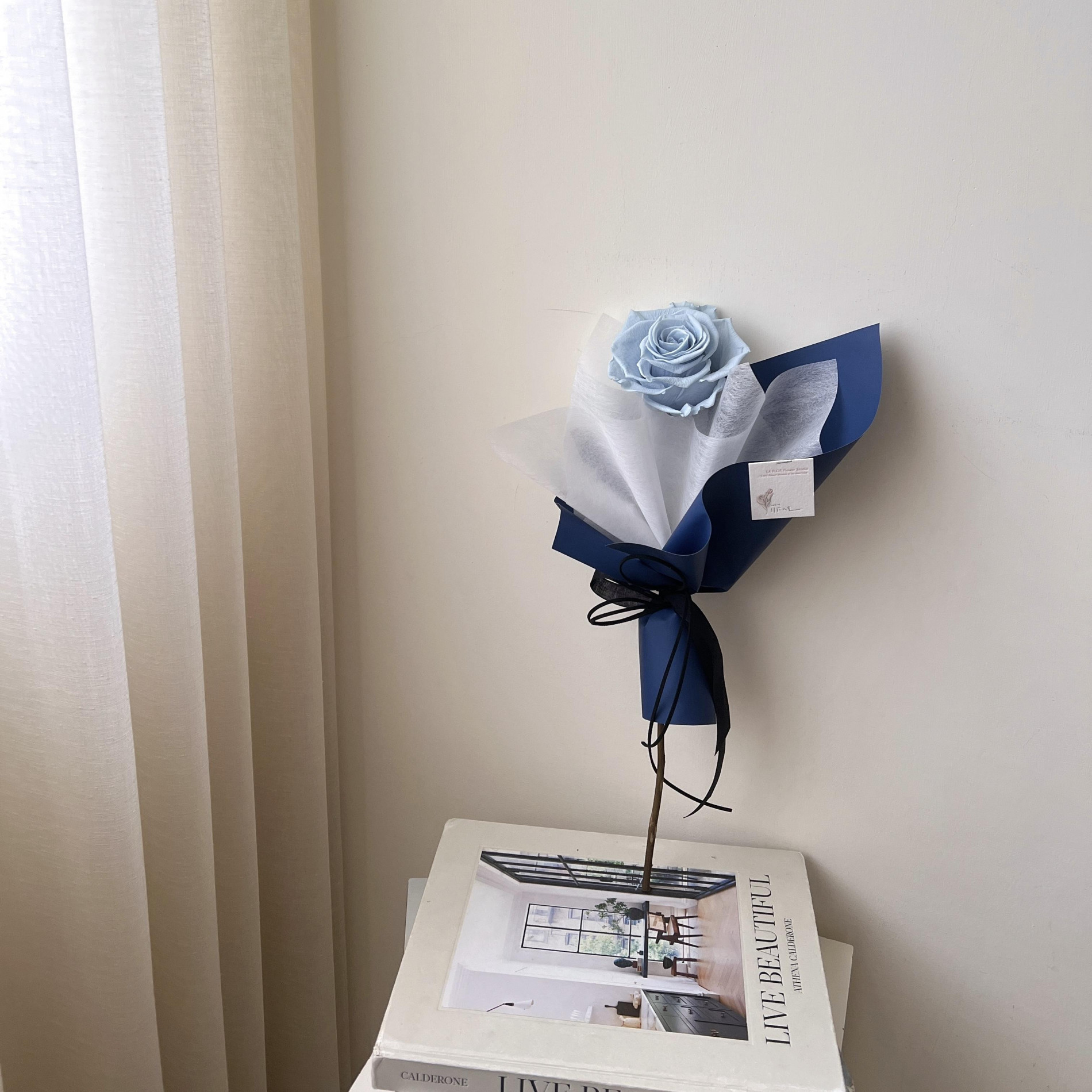 藍色海岸公路單支永生花束 2色 4