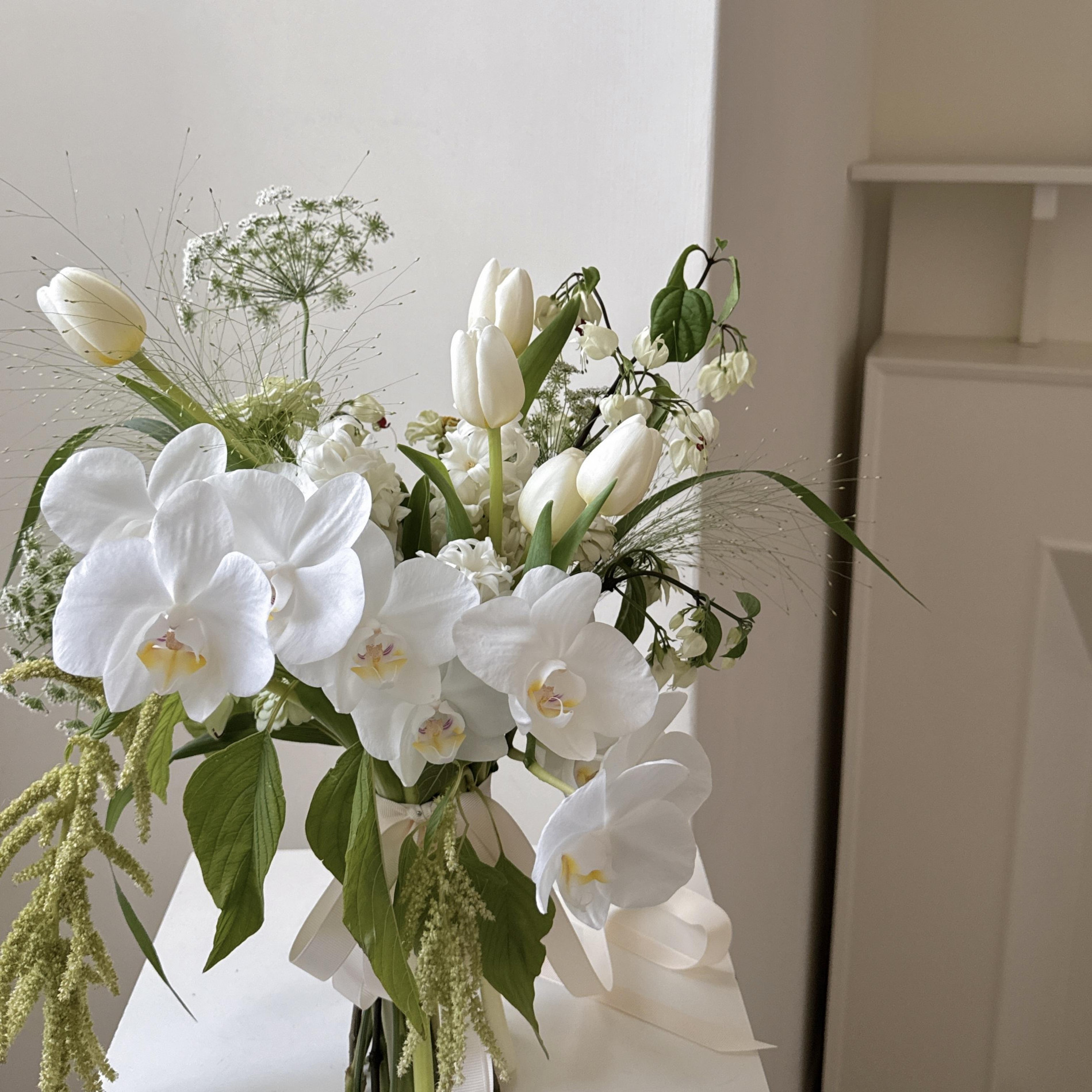 在綠意裡擁抱你韓式捧花 2