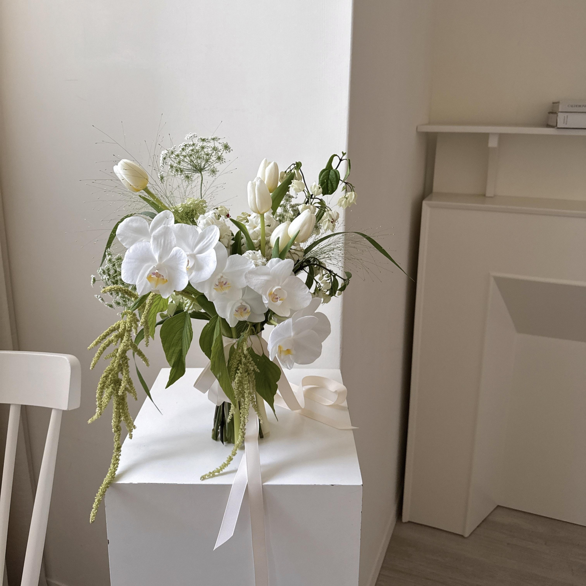 在綠意裡擁抱你韓式捧花 3