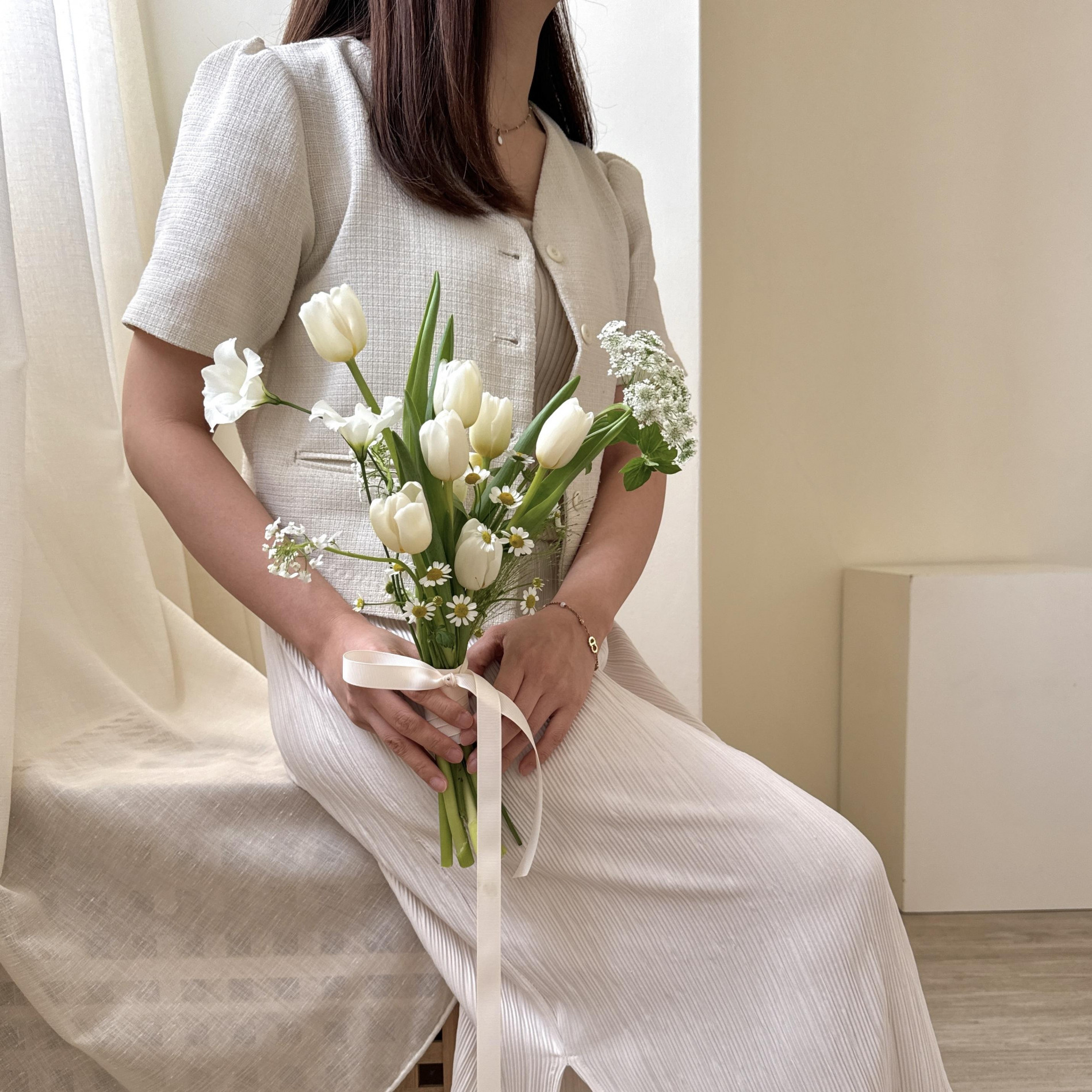 韓式鬱金香輕捧花 2