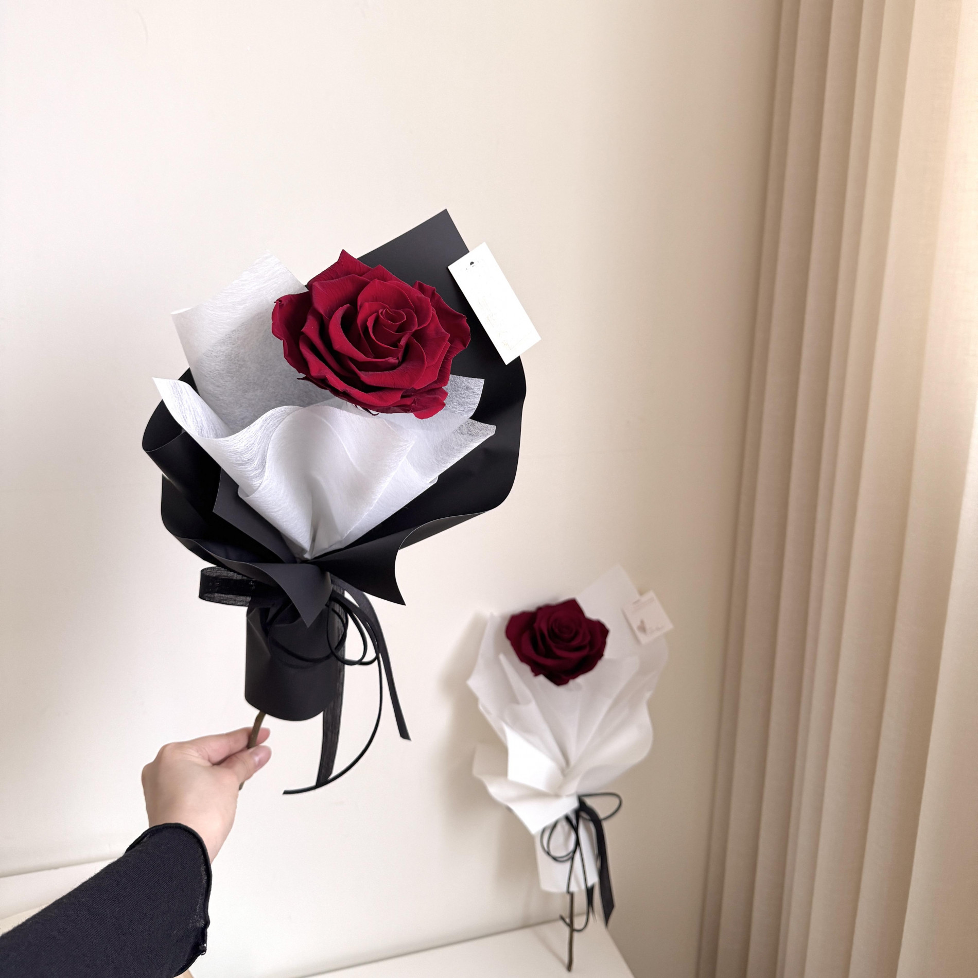 西洋情人節設計款 屬於我們的故事單支永生玫瑰 5
