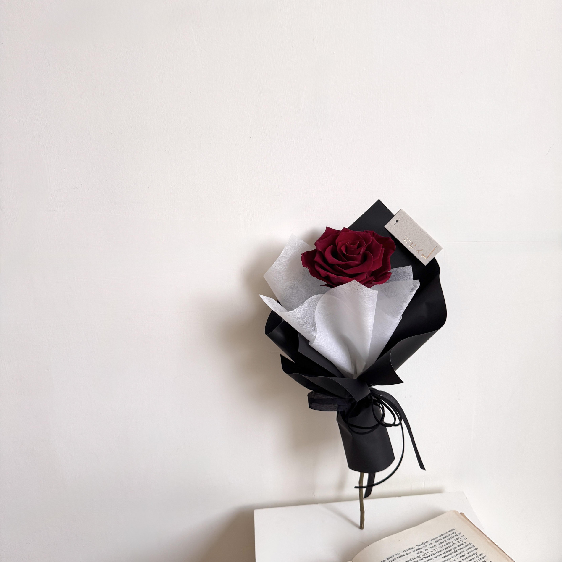 西洋情人節設計款 屬於我們的故事單支永生玫瑰 3