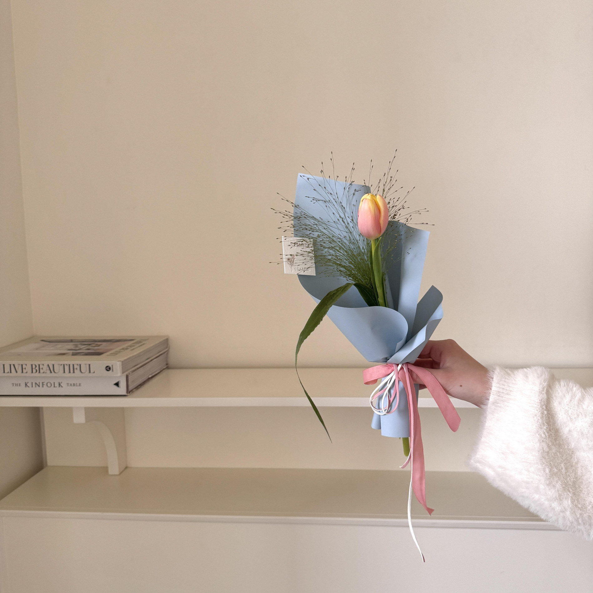 西洋情人節設計款 喜歡你,喜歡我 單支鬱金香 4