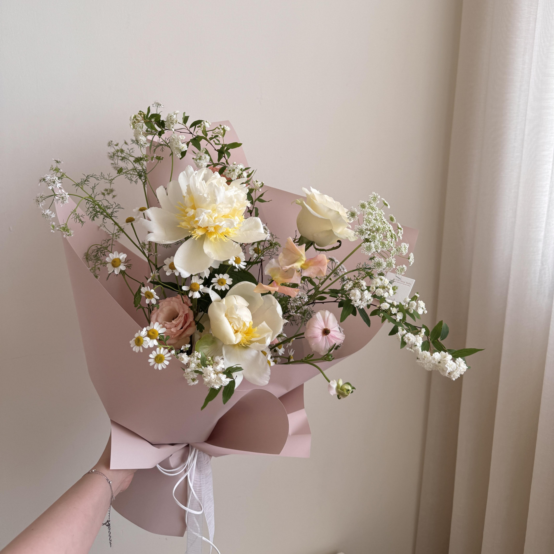 季節限定 芍藥季節花束 5