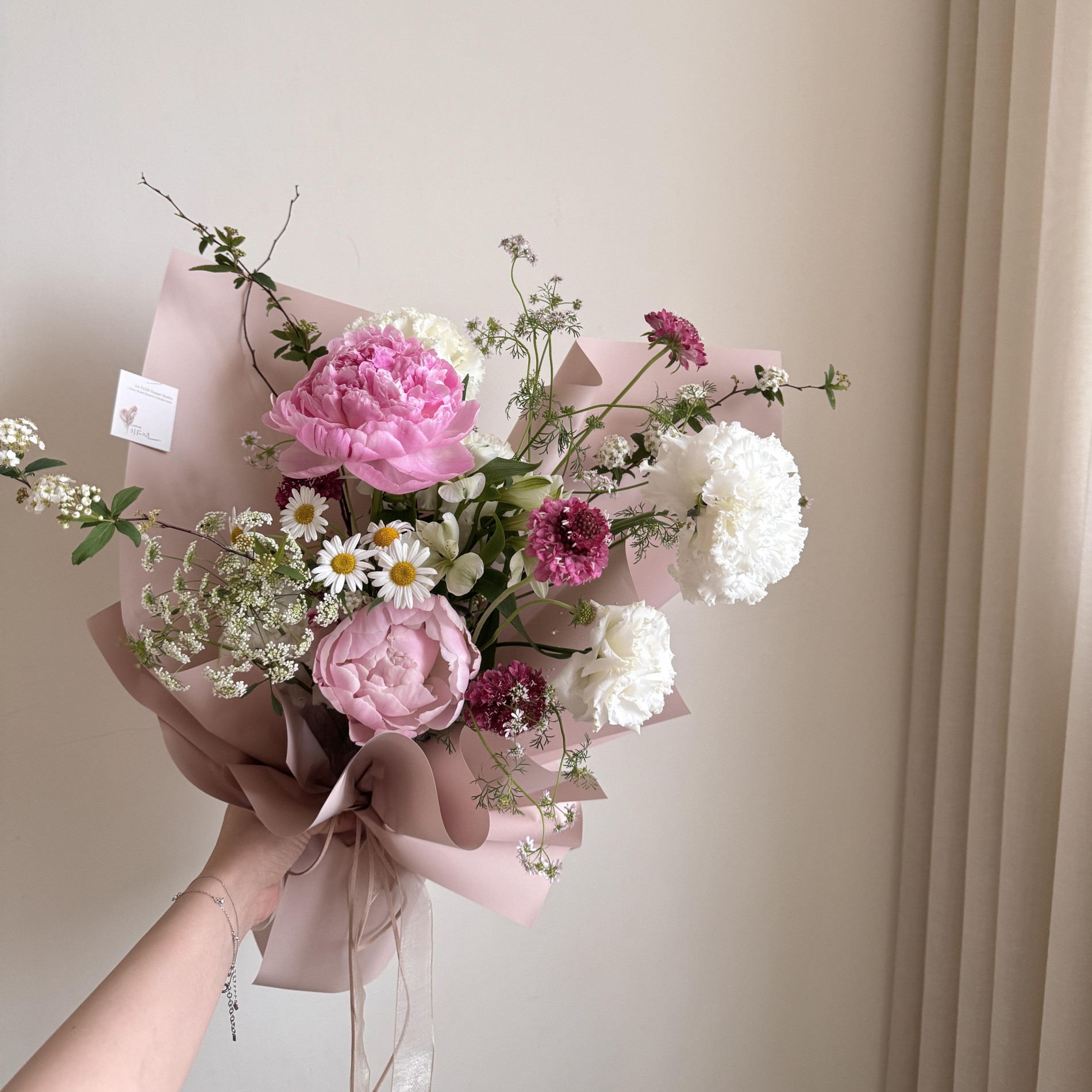 季節限定 芍藥季節花束 7